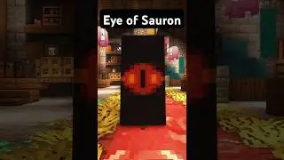 Cool Minecraft Banner 4 - Eye of Sauron #minecraft #minecraftbannerdesigns #bannerdesign #lotr