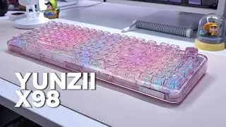 YUNZII X98 PINK 투명 기계식 키보드 리뷰