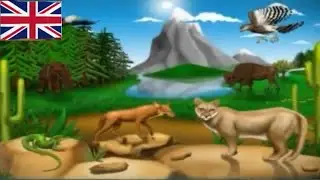 Learn animals at the mountains (habitat #1) (English)