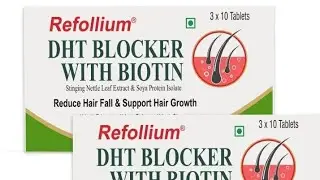 refollium hair growth tablets | hair growth vitamin | hair dht blocker with biotin user review