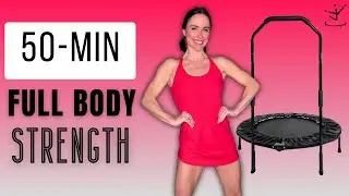 50-Minute Low Impact Rebounding | Build Muscle & Endurance Safely for All Levels