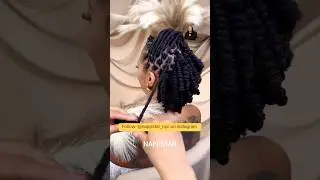 Another locs style using pipe cleaners #hairstyle #hair #shortsvideo #viralvideo #shorts #trend