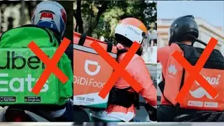 Problemas y Peligros de Trabajar en UberEATS, Rappi y DiDi Food #suzuki #motovlog 