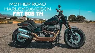 2023 Harley-Davidson FXFBS Fat Bob 114 in Gray Haze Paint | Mother Road H-D Friday Night Bikes