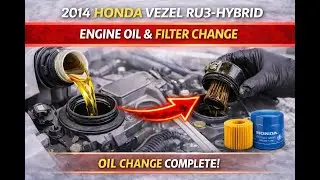 2014 Honda Vezel RU3-Hybrid | Engine Oil & Filter Change