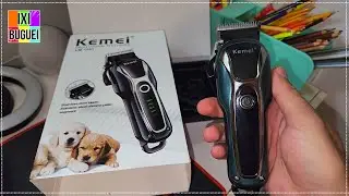 🐶 O QUE VEM NA CAIXA? MÁQUINA DE TOSA PET KEMEI KM-1991