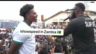 Ishow Speed vs Slap Dee on Stage in Zambia 🇿🇲 #ishowspeed 🇿🇲🇿🇲🇿🇲🔥🔥🔥#mktj 