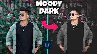 How To Edit Moody Dark Colour Tone || Free Lightroom Presets || @mgeditzone #sjpstyle #dark