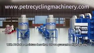 Competive price 500-6000kg/h Food Safe Plastic Recycling Equipment for PET Bottle