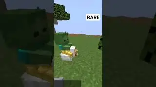 Baby zombie on chicken wearing armour. #gamezone #viral #minecraft #shorts #trending #reel #zombie