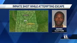 Alabama inmate shot during escape attempt