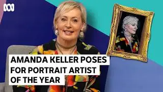 Tiny portrait leaves Amanda Keller speechless | Portrait Artist of the Year