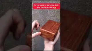 Created Unique Magic Box with Wood | woodworking plans for beginners #shorts #woodworking #diycarft