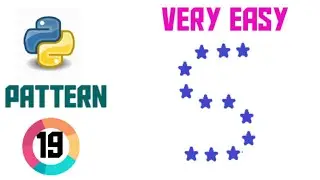 how to print pattern S in python in hindi. python me pattern S kaise banaye
