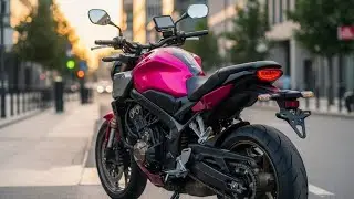 honda cb 650r 2026 rosa impressiona com design neo sports caf&eacute; e motor 4 cilindros
