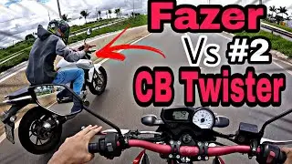Fazer 250 Vs Cb Twister #2 QUEM VENCEU ?? / Roberto Moto Filmador