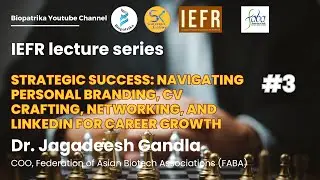 Strategic Success: Career Growth | FABA | IEFR Lecture Series | SciKonnect Academy