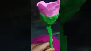 How to Make flower with clay