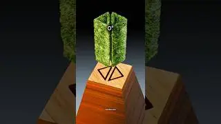 🍃 Perfect Fit 🍃 Grass Wooden Physics Simulation in Blender 3D &mdash; Seamless Motion & Satisfying!