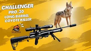 Air Rifle Coyote Hunting with AEA Challenger Pro .30 long barrel #drone #coyote