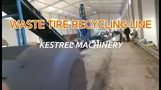 Waste Tire Recycling Line #WasteTireRecycle #OTR Tires #TBR Tires #tires #tyres #pneus