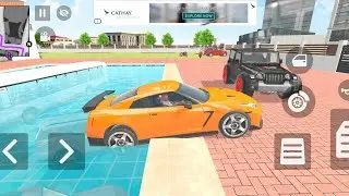 Lamborghini 7 car 🚗🚨 black Thar Indian theft Auto simulator gaming 3D 🎮