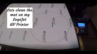 Lets clean the ink off bed mat on our LogoJet UV Printer