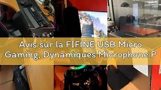 Avis sur la FIFINE USB Micro Gaming, Dynamiques Microphone PC PS4 PS5 pour Streaming Podcast Studio,