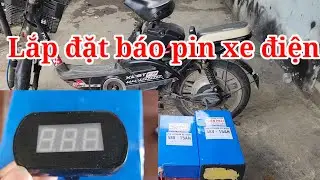 Cách lắp đặt báo vôn cho pin xe đạp điện | xe điện thiên phát