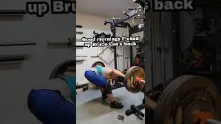 The Glassbacks are FUMING 😂🤡 (240lbs FULL ROM Good Mornings)