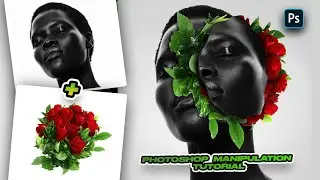Face Flower Photo Manipulation #photoshopmanipulation #photoshoptutorial #madewithphotoshop #editing