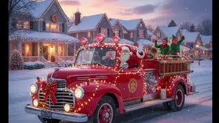 Tracking Santa Claus in the fire truck through my house