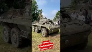 M8 Greyhound arriving at Camp Geronimo. #anniversary #ww2 #combat #history #vehicle #tank #armor
