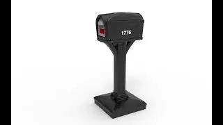 360 View | Dig-Free Easy Up Classic Mailbox - Black | American Home by Simplay3