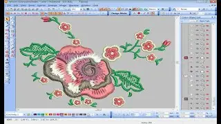 How to create flower for Embroidery  to Wilcom E2?