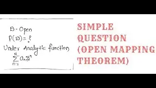 CSIR NET Mathematics 2016 ||Open Mapping Thm|| complex analysis