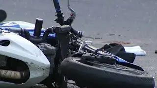 Motorcycle driver undergoes several surgeries after crash near Fishburn Park