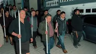 QUIATONI 4-enero-2026. Entrega de velas-Recepción de bandas y autoridades-Calenda-Quema de castillo