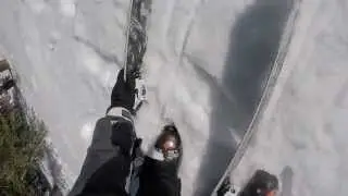skiing eldora icy black diamond fall / wipe out near death
