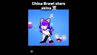 China vs normal brawl stars skins ☠️ #edit