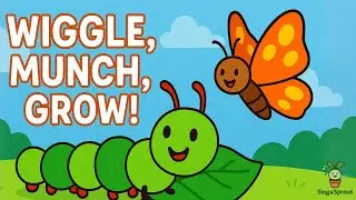 Caterpillar to Butterfly Song | Life Cycle Song for Preschoolers
