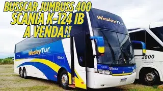 BUSSCAR JUMBUSS 400 - SCANIA K124 Á VENDA.