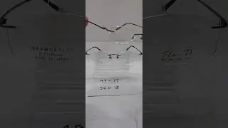 小さいサイズで弾力のある&beta;チタンを使った縁なしメガネ#Shorts