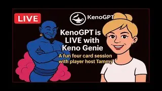 KenoGPT's Keno Genie Wild Live 4-Card Keno Adventure! #kenostrategy #keno #livestream 