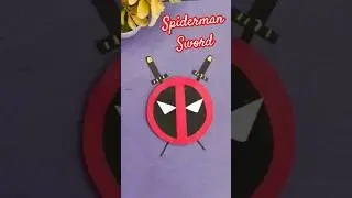Spiderman Sword Craft, Amazing Craft ideas for kids #spiderman #sword #trending #diy #youtubeshorts