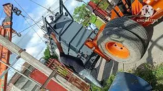 Hydradiler hydra crane heavy loaded transformer loading unloading shifting working