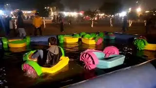 Ukasha is enjoying in winter festival with gun shooting