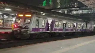 Mumbai night local train mumbra station slow and fast local Mumbai local train mumbra 