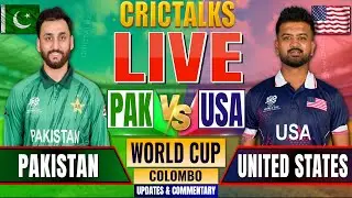 🔴 Live: PAK vs USA, World Cup, Cricket Live Match Today Score Commentary, Pakistan v United States