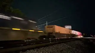 CSX 3341 Leads Long 60MPH CSX I036-07 NB Intermodal Combo Stack Train NB With DNHBC Florence SC